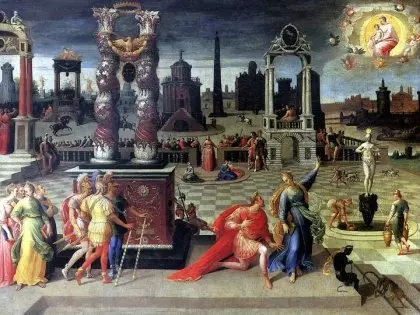 August i Sybilla z Tibur Antoine Caron